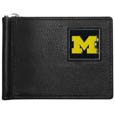 Michigan Wolverines Leather Bill Clip Wallet